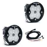 Squadron-R 2.0 Sport Black LED Auxiliary Light Pod Pair Universal Clear Baja Designs