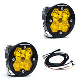 Squadron-R 2.0 Sport Black LED Auxiliary Light Pod Pair Universal Baja Amber Baja Designs