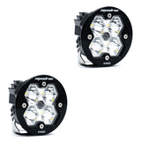 Squadron-R 2.0 Pro Black LED Auxiliary Light Pod Pair (No Harness) Universal Clear Baja Designs