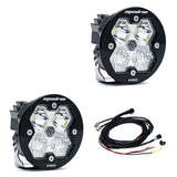 Squadron-R 2.0 Pro Black LED Auxiliary Light Pod Pair Universal Clear Baja Designs