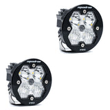 Squadron-R 2.0 Pro Black LED Auxiliary Light Pod Pair (No Harness) Universal Clear Baja Designs