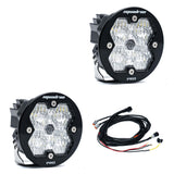 Squadron-R 2.0 Pro Black LED Auxiliary Light Pod Pair Universal Clear Baja Designs