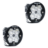 Squadron-R 2.0 Pro Black LED Auxiliary Light Pod Pair (No Harness) Universal Clear Baja Designs