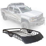 SR10 Tubular Steel Roof Rack with Black Fairings Textured Black Go Rhino