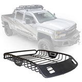 SR20 Tubular Steel Roof Rack With 2x Light Mount Openings 60 Inch Long Textured Black Go Rhino