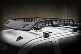 SR20 Tubular Steel Roof Rack With 2x Light Mount Openings 60 Inch Long Textured Black Go Rhino