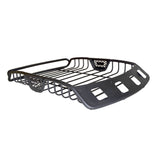 SR40 Tubular Steel Roof Rack With 4x Light Mount Openings 48 Inch Long Textured Black Go Rhino