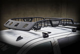 SR40 Tubular Steel Roof Rack With 4x Light Mount Openings 48 Inch Long Textured Black Go Rhino