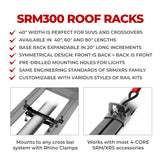 SRM300 80 Inch Long Flat Platform Rack Go Rhino