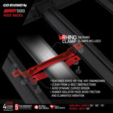 SRM500 Side Rail Kit for 65 Inch Long Rack Textured Black Go Rhino