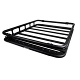 SRM500 Flat Platform Roof Rack With Full Rail Kit Textured Black Go Rhino