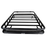 SRM500 Flat Platform Roof Rack With Full Rail Kit Textured Black Go Rhino