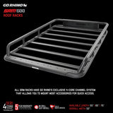 SRM600 Tubular Basket Style Roof Rack Textured Black Go Rhino