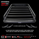SRM600 Tubular Basket Style Roof Rack Textured Black Go Rhino