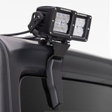 XE Hard Top Light Mount for two 3 Inch x 3 Inch LED Cube Lights Textured Black 2018-2026 Jeep Wrangler JL 2020-2025 Jeep Gladiator Go Rhino