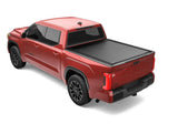 RetraxOne MX Retractable Tonneau Cover Matte One Piece Polycarbonate Finish 2022-2026 Toyota Tundra CrewMax 5' 7 inch Bed without Deck Rail System without Stake Pockets without Trail Special Edition Storage Boxes