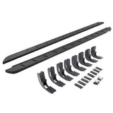 RB10 Slim Line Running Boards With Mounting Brackets Curved Textured Black 2019-2026 Sierra 1500 2020-2026 Sierra 2500/3500 HD Extended Cab Go Rhino