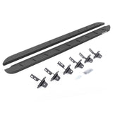 RB10 Slim Line Running Boards With Mounting Brackets Curved Protective Bedliner Coating 2021-2025 Ford Bronco 4 Door Go Rhino