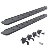 RB10 Running Boards With Mounting Brackets Protective Bedliner Coating 2015-2026 Ford F-150/ F-250/F-350 Extended Cab Go Rhino
