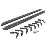 RB10 Slim Line Running Boards With Mounting Brackets Curved Protective Bedliner Coating 2015-2026 Colorado/Canyon Go Rhino