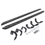RB10 Slim Line Running Boards With Mounting Brackets Curved Textured Black 2019-2026 Ram 1500 Extended Cab Go Rhino