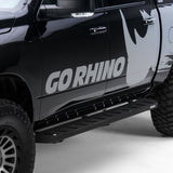 RB10 Running Boards With Mounting Brackets Protective Bedliner Coating 2019-2026 Ram 1500 Extended Cab Go Rhino