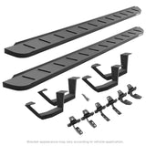 RB10 Running Boards With Mounting Brackets & 2 Pairs of Drop Steps Kit Textured Black 2019-2026 Ram 1500 Go Rhino