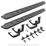 RB10 Running Boards With Mounting Brackets & 2 Pairs of Drop Steps Kit Protective Bedliner Coating 2022-2026 Toyota Tundra Extended Cab Go Rhino