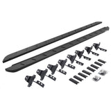 RB10 Slim Line Running Boards With Mounting Brackets Curved Textured Black 2020-2025 Jeep Gladiator Go Rhino