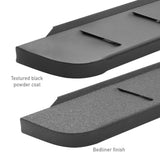 RB10 Slim Line Running Boards With Mounting Brackets Protective Bedliner Coating 2020-2025 Jeep Gladiator Go Rhino
