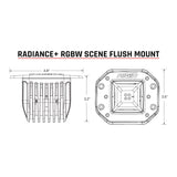 Radiance Plus Scene RGBW Flush Mount Pair RIGID Industries