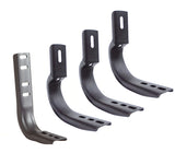 Brackets for 6 Inch OE Xtreme Wheel to Wheel SideSteps Black powder coat 2007-2014 Silverado/Sierra 2500 HD/3500 HD Go Rhino
