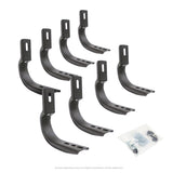 OE Xtreme Side Steps Mounting Brackets Only Textured Black 2019-2026 Sierra 1500 2020-2025 Silverado/Sierra 2500 HD Go Rhino