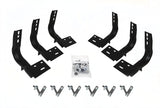 OE Xtreme Side Steps Mounting Brackets Only Textured Black 2009-2025 Dodge Ram 150/2500/3500 Go Rhino