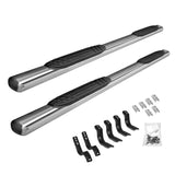 4 Inch OE Xtreme SideSteps With Mounting Bracket Kit Polished Stainless Steel 2011-2019 Ford Explorer Go Rhino
