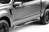 4 Inch OE Xtreme SideSteps With Mounting Bracket Kit Polished Stainless Steel 2015-2026 Ford F-150/ F-250/F-350 Go Rhino