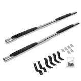 4 Inch OE Xtreme SideSteps With Mounting Bracket Kit Polished Stainless Steel 2022-2026 Toyota Tundra Go Rhino