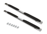 4 Inch OE Xtreme SideSteps With Mounting Bracket Kit Polished Stainless Steel 2011-2013 Kia Sportage Go Rhino