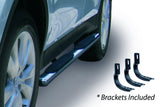 4 Inch OE Xtreme SideSteps With Mounting Bracket Kit Polished Stainless Steel 2011-2013 Kia Sportage Go Rhino