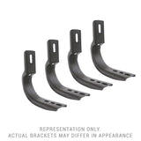 OE Xtreme Side Steps Mounting Brackets Only Textured Black 2019-2026 Ram 1500 Go Rhino
