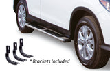 5 Inch OE Xtreme Low Profile SideSteps With Mounting Bracket Kit Polished Stainless Steel 2013-2018 Toyota RAV4 Go Rhino