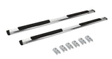 5 Inch OE Xtreme Low ProfileSideSteps With Mounting Bracket Kit Polished Stainless Steel 2011-2013 Kia Sportage Go Rhino