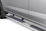 6 Inch OE Xtreme SideSteps With Mounting Bracket Kit Polished Stainless Steel 2015-2026 Ford F-150/ F-250/F-350 Crew Cab Go Rhino