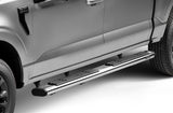 6 Inch OE Xtreme SideSteps With Mounting Bracket Kit Polished Stainless Steel 2015-2026 Ford F-150/ F-250/F-350 Crew Cab Go Rhino