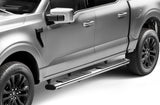 6 Inch OE Xtreme SideSteps With Mounting Bracket Kit Polished Stainless Steel 2015-2026 Ford F-150/ F-250/F-350 Crew Cab Go Rhino