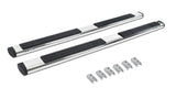6 Inch OE Xtreme SideSteps With Mounting Bracket Kit Polished Stainless Steel 2022-2026 Toyota Tundra Go Rhino