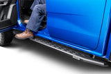 RB10 Slim Line Running Boards With Mounting Brackets Angled Textured Black 2019-2026 Ford Ranger Go Rhino