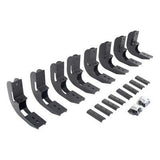 RB10/RB20 Running Boards Mounting Brackets Only Textured Black 2019-2026 Silverado/Sierra 1500/2500 HD Go Rhino