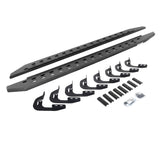 RB20 Slim Line Running Boards With Mounting Brackets Protective Bedliner Coating 2015-2018 Silverado/Sierra 2500 HD/3500 HD Extended Cab Go Rhino