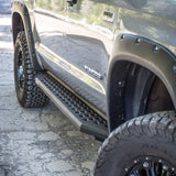 RB20 Running Boards With Mounting Brackets Textured Black 2009-2014 Dodge Ram 1500 Go Rhino